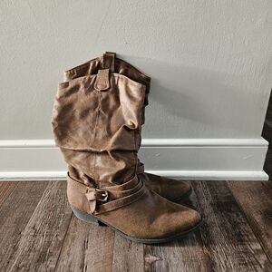Brown Slouchy Women's Boots
